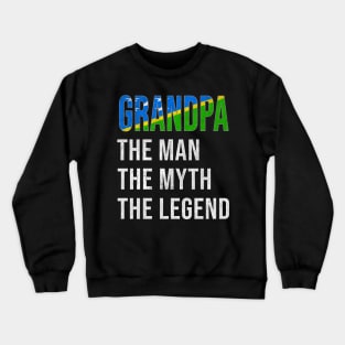 Grand Father Solomon Islanders Grandpa The Man The Myth The Legend - Gift for Solomon Islanders Dad With Roots From  Solomon Islands Crewneck Sweatshirt